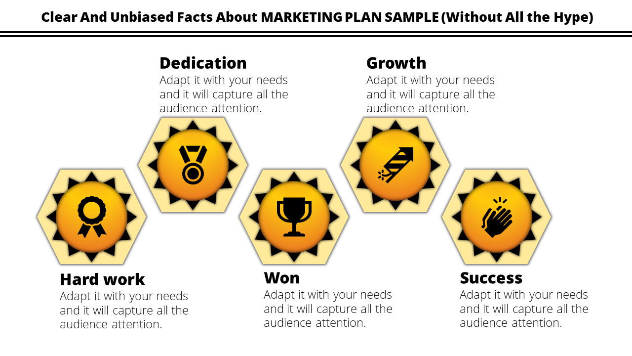 Affordable Marketing Plan Sample With Gear Wheel Design